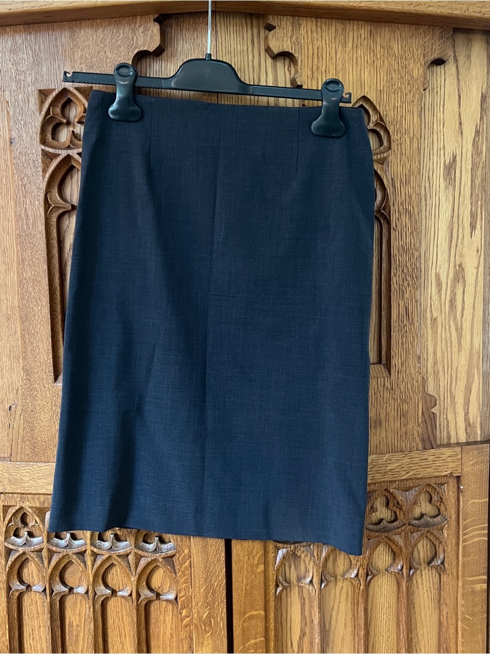 Theory Charcoal Grey Pencil Skirt